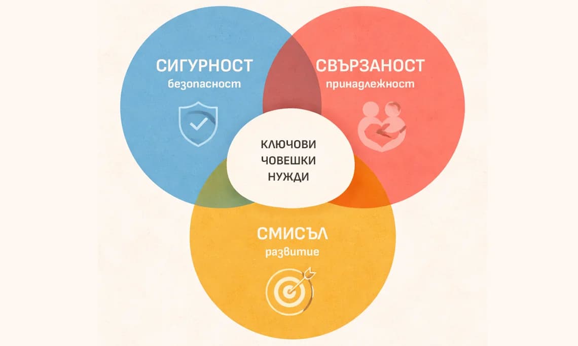 КАК ДА БАЛАНСИРАМЕ ЕМОЦИИТЕ СИ: трите базисни нужди